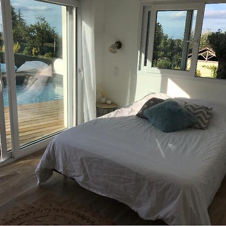 Chambre Independante Dans Pool House Le Mas-d'Agenais Luaran gambar
